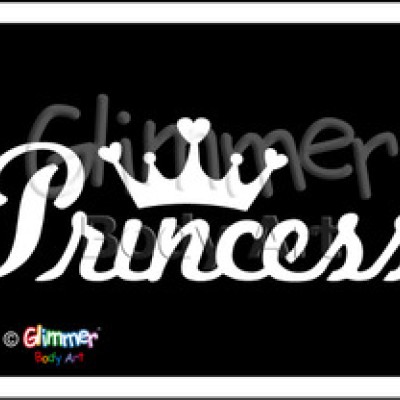 Glitter tattoo 039 Princess Pack Of 5 